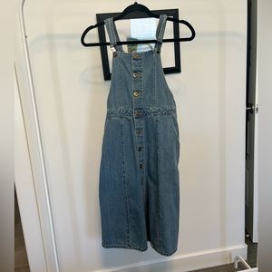 Jean overall dress